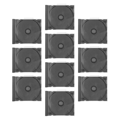10 Pcs Plastic CD Disc Box Case Storage Container Display Cabinets - 第 1/12 張圖片