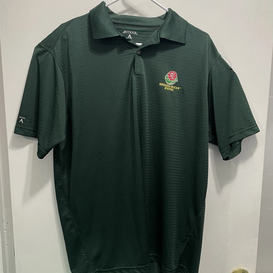 Camiseta polo para hombre Oregon Ducks Football 2010 Rose Bowl manga corta verde talla L Foto 2 de 4