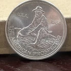 .999 One Troy Ounce Fine Silver Round 1984 The American Prospector Engelhard