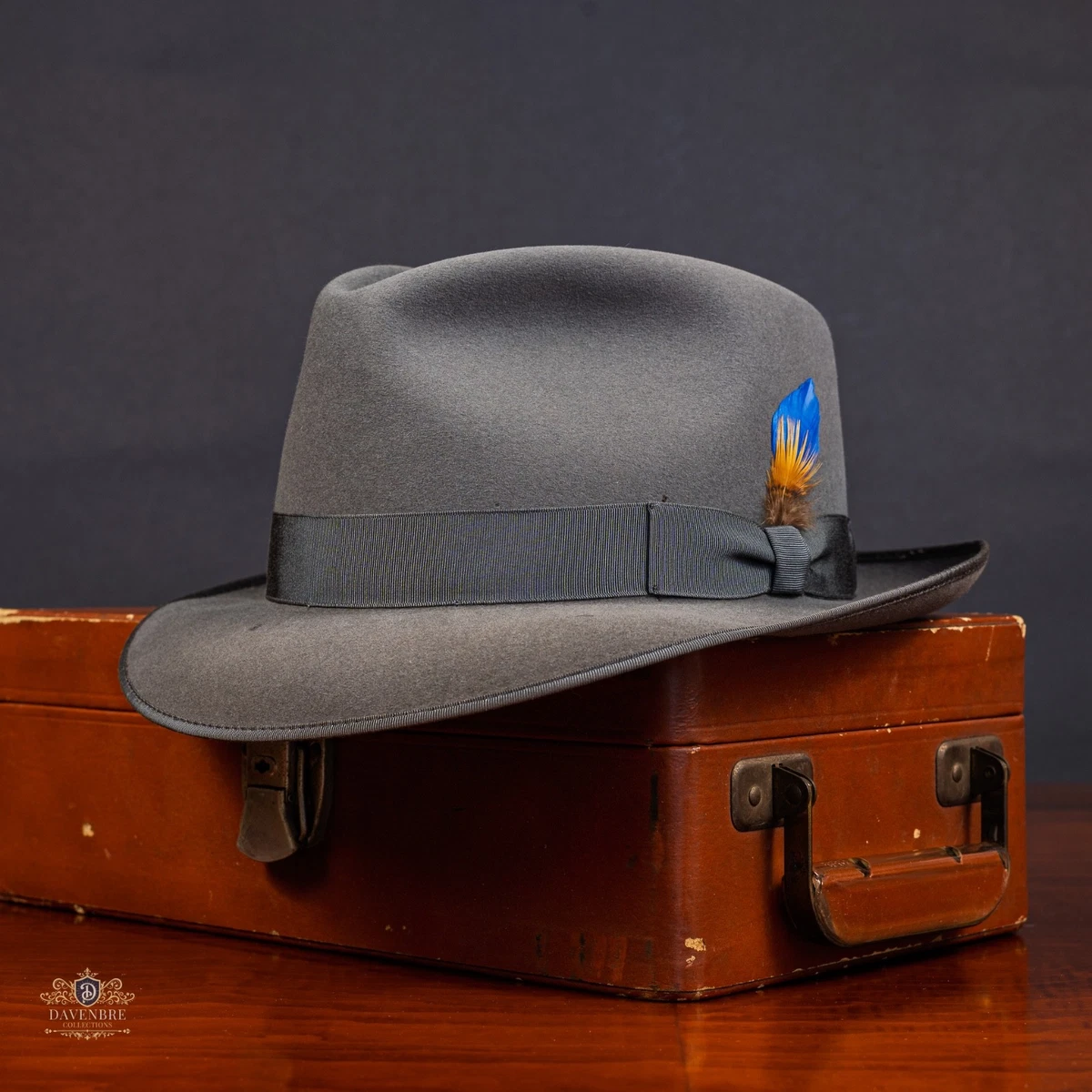 Beaver Fedora/Trilby Vintage Hats for Men 7 1/4 Size for sale | eBay