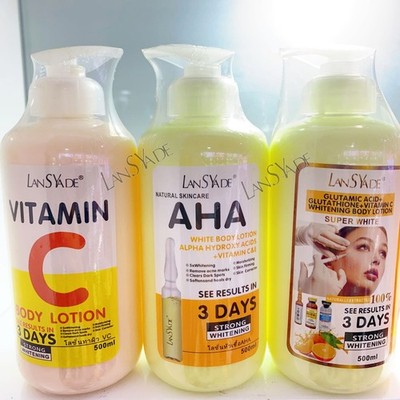 Whitening Lightening Hydra Nourishing Gluta Vitamin C AHA 3er Lotion