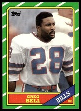 Greg Bell 1986 Topps #386 Buffalo Bills 32868 Football Card