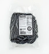 Gustaf's Black Licorice Laces, 2 lbs ~ FREE SHIPPING