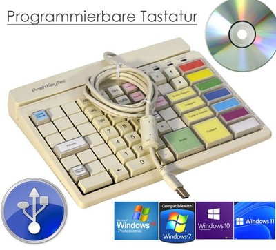 USB TASTATUR PREH MCI84 C1N12E2M3I2 MAGNETKARTENLESER LEICHT PROGRAMMIERBAR T20