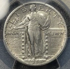 1918/7-S Standing Liberty Quarter 25C PCGS AU Detail Rare Overdate