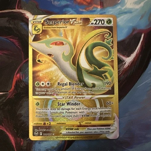 Serperior VSTAR 210/195 Silver Tempest Pokemon NM