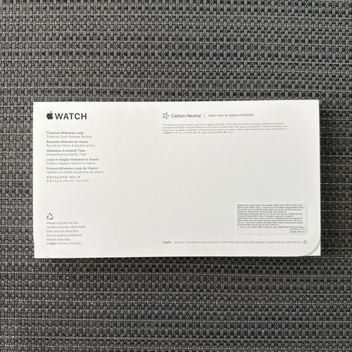 Apple Watch Black Titanium Milanese Loop 49MM Medium For Apple Watch Ultra (Med) - Zdjęcie 2 z 7