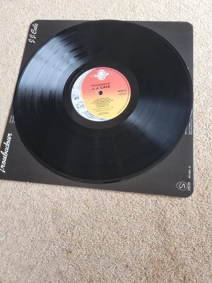 J.J. Cale - Troubadour Vinyl LP Shelter Records UK 1976 Reissue - Image 3 of 4