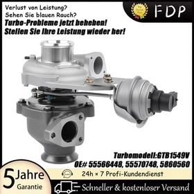 Turbolader für 2008-2017 Opel Astra J Insignia A Zafira Tourer C P12 2.0 CDTi