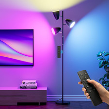 LED Floor Lamp for Living Room, 36W Modern Standing Lamp with 3 Lights, Tree Flo