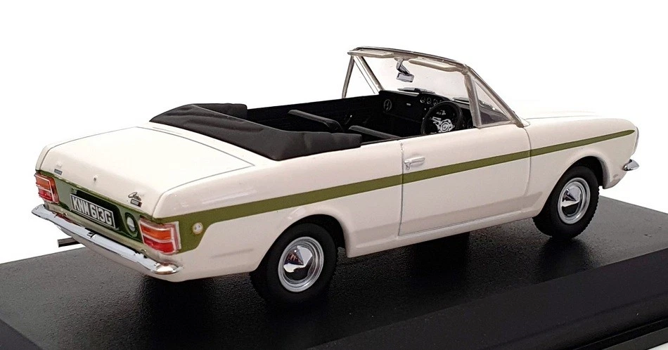 Oxford Diecast Escala 1/43 43CCC002 - Ford Cortina Crayford Conv - Er Blanco/Verde Foto 2 de 4