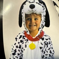 Baby 101 Dalmatians Dog Costume Halloween Bodysuit Warm Infant Toddler 6-12 New