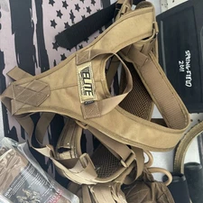 Elite Survival Systems Shoulder Harness with 511 Battle Belt Coyote Brown