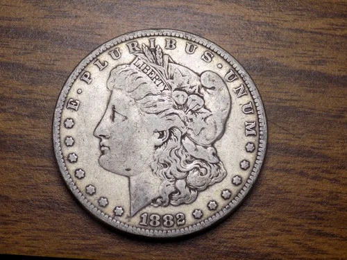 MORGAN SILVER DOLLAR 1882 P NICE AU ORIGINAL 90% SILVER DOLLAR