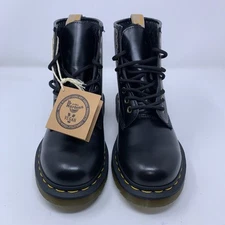 Dr Martens Mens Shoe Size 5 Medium Black Vegan 1460 Air Cushion Sole Boots NWOB