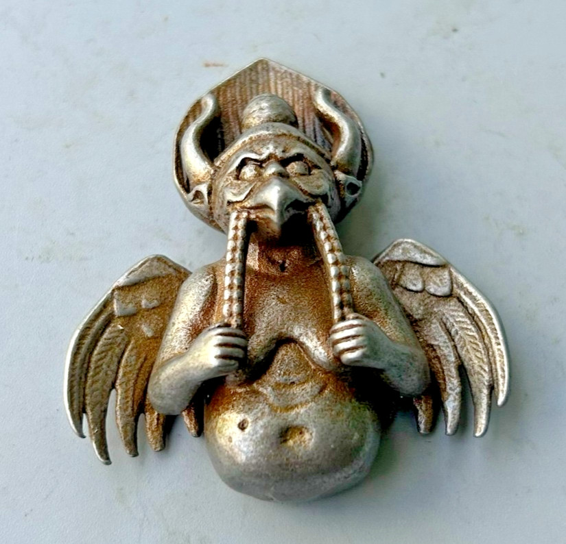 Old Tibetan Buddhism Iron Garuda Pendant, Thokcha Protective Amulet