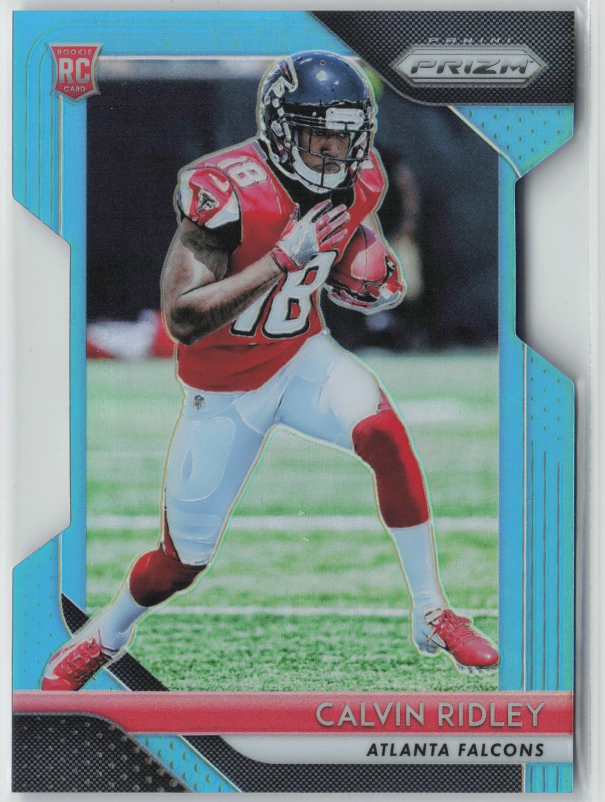 2018 Panini Prizm #209 Calvin Ridley Prizm Light Blue #/199