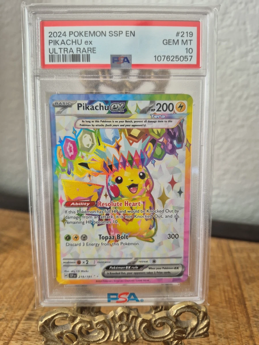 Pokémon Pikachu Grade 10 Pokémon TCG Individual Collectible Card