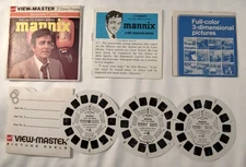 Mannix Viewmaster Pack 1974 GAF TV Show Excellent B450