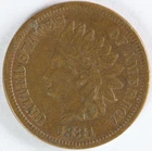 VF+ 1881 Indian Head Cent