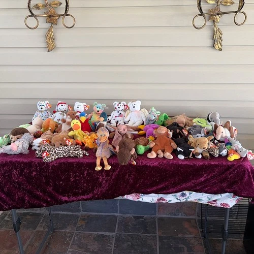 Vintage 36 Beanie Baby And Four Teenie Beanie Babies