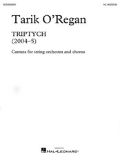 Tarik O'Regan Triptych Vocal Score SATB Choral Orchestra Sheet Music Book