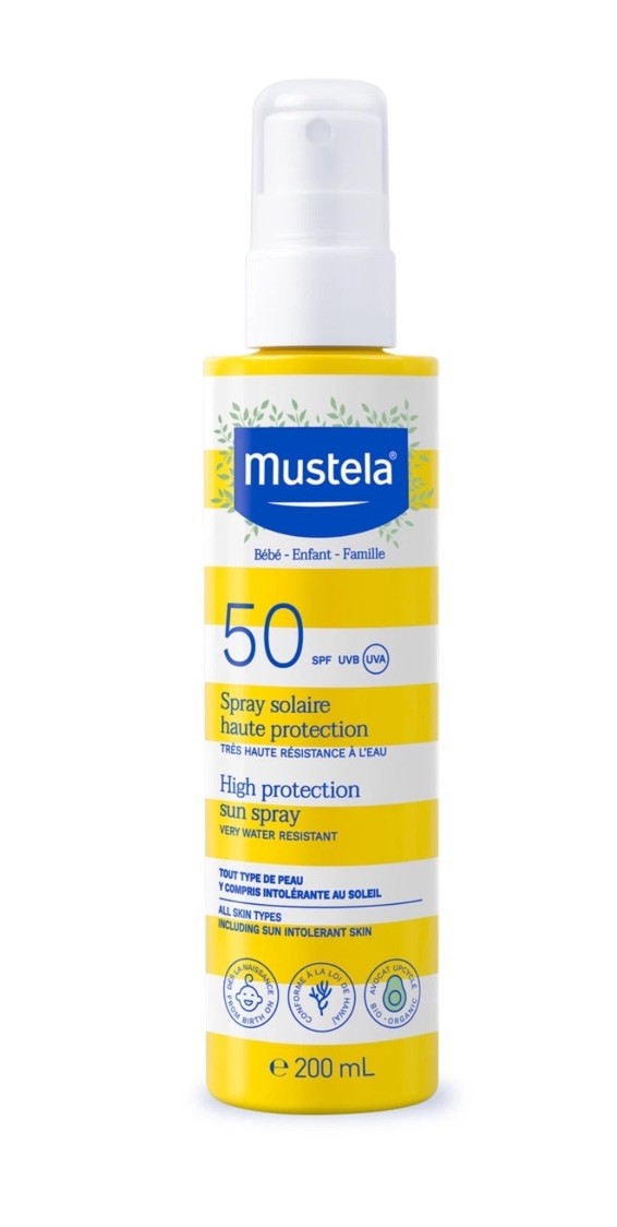 Mustela High Protection Sun Spray SPF50 200ml - Gentle & Effective Sun Care