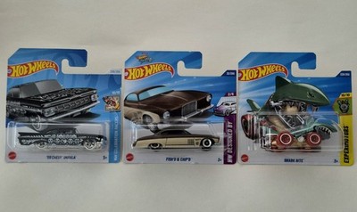   HOT WHEELS TREASURE HUNT 3er SET   Shark Bite,'59 Chevy Impala,Fish'd&Chip 