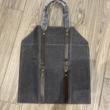 Log Carrier|Waxed Canvas Log Holder|Firewood Carrier Tote Bag|Fireplace Wood ...
