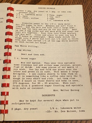 Vtg 1953 Cook Book Desmoines Iowa Advertising Implement North Reformed Church - Picture 16 of 19