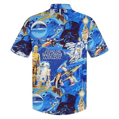 Star Wars Blue Galaxy Hawaiian Shirt