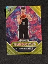 2021-22 Panini Prizm Draft Alperen Sengun Gold Fireworks /10 RC