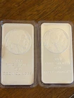 (TWO) 10 Troy oz Buffalo .999 Fine Silver Bar Sealed