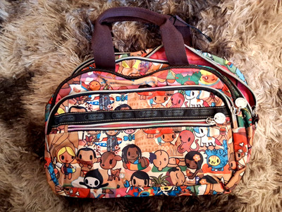 leSportsac Tasche wie Mini Weekender Flower Spring Le Sportsac Logos 34x24cm