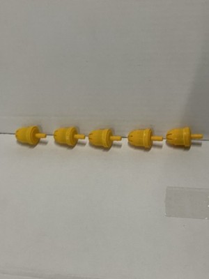 5 Yellow Seko Foot Valves, Check Valves