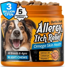 Dog Allergy Itch Relief & Immune Chews for Dogs with Omega 3 Itchy Skin