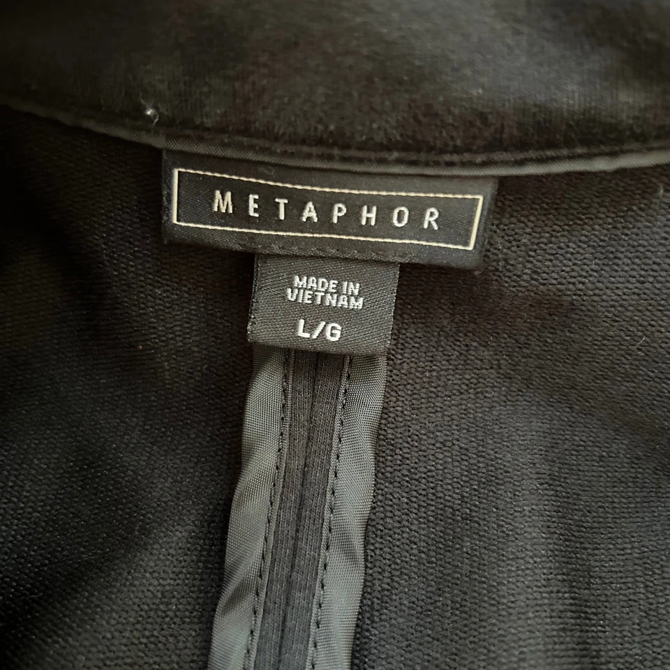 Chaqueta Blazer METAPHOR Para Mujer Negra Talla L/G Carrera Oficina Informal Moderna Foto 2 de 4