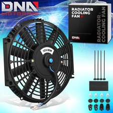10" 12V VOLT ELECTRIC SLIM PUSH/PULL ENGINE COOLING/RADIATOR FAN+MOUNTING KIT
