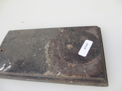 Vintage Carved Wooden Switch Plaque Old Plinth Wood Rose Antique 6.5"x3.5" - Picture 6 of 9