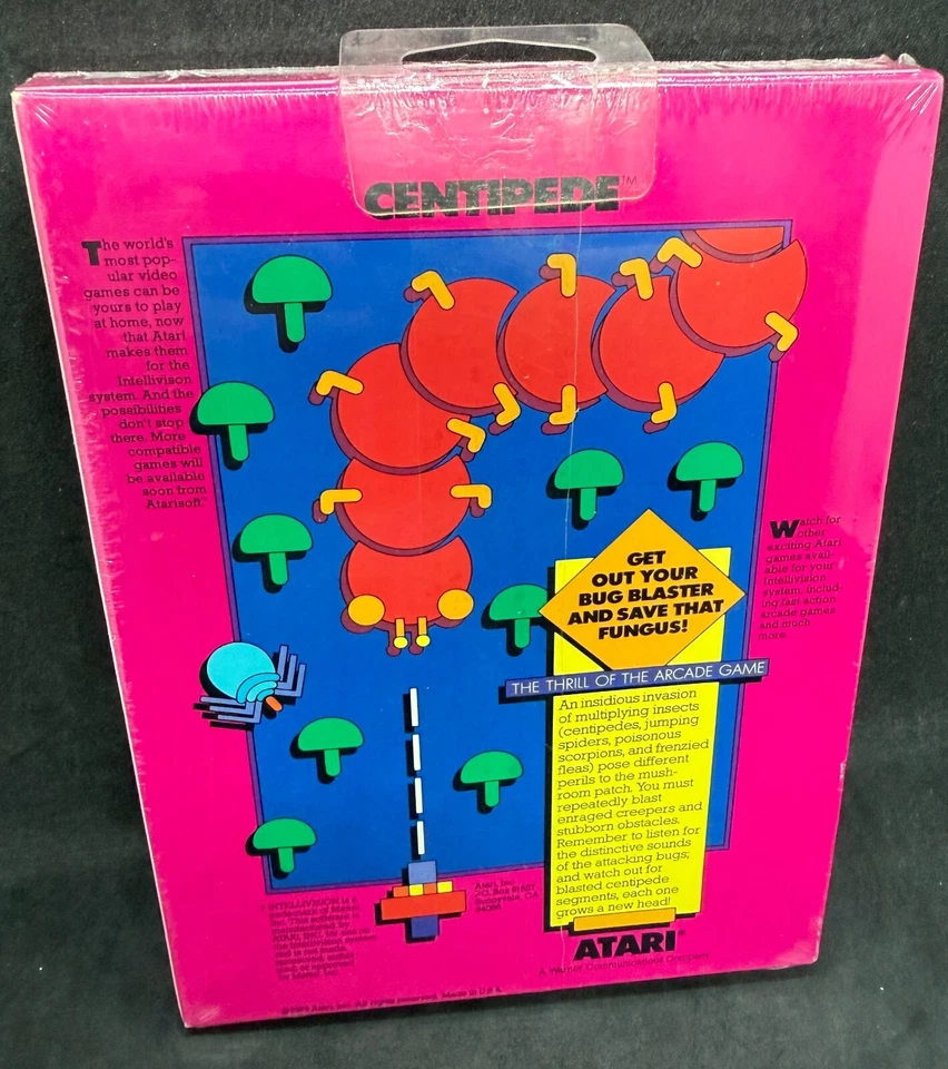 Centipede X Intellivision From Atari Soft (1983) New Sealed - Image 2 of 4