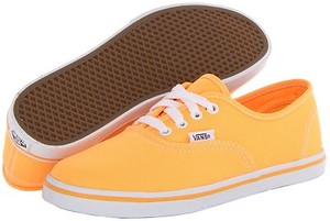 vans authentic lo pro orange