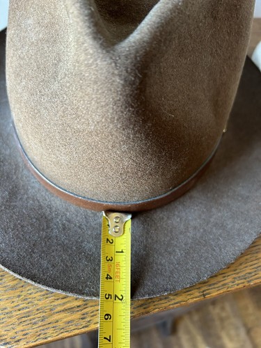 Vtg Stetson Fedora Hat M 1985 James Dean Foundation 2” Brim Crown 5” Please Read - Picture 10 of 13