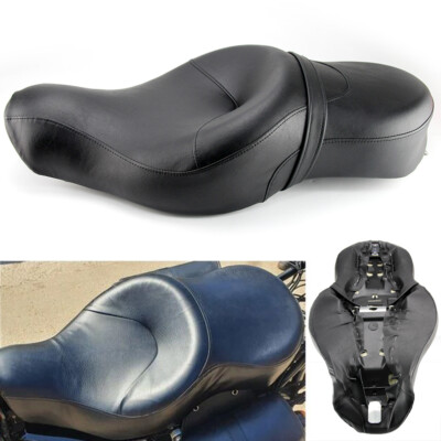 One Piece Driver Passenger Seat 2 Two Up For Harley Sportster Iron 883 Chopper
