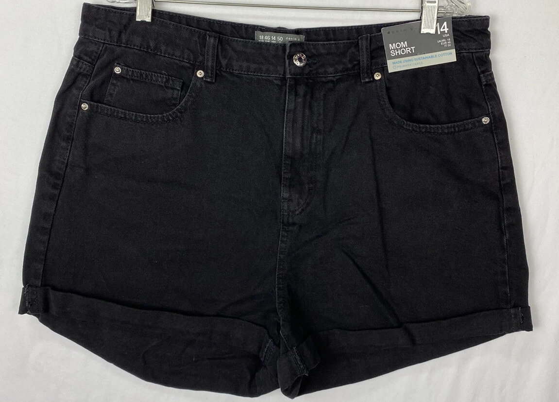 Primark black sales denim shorts