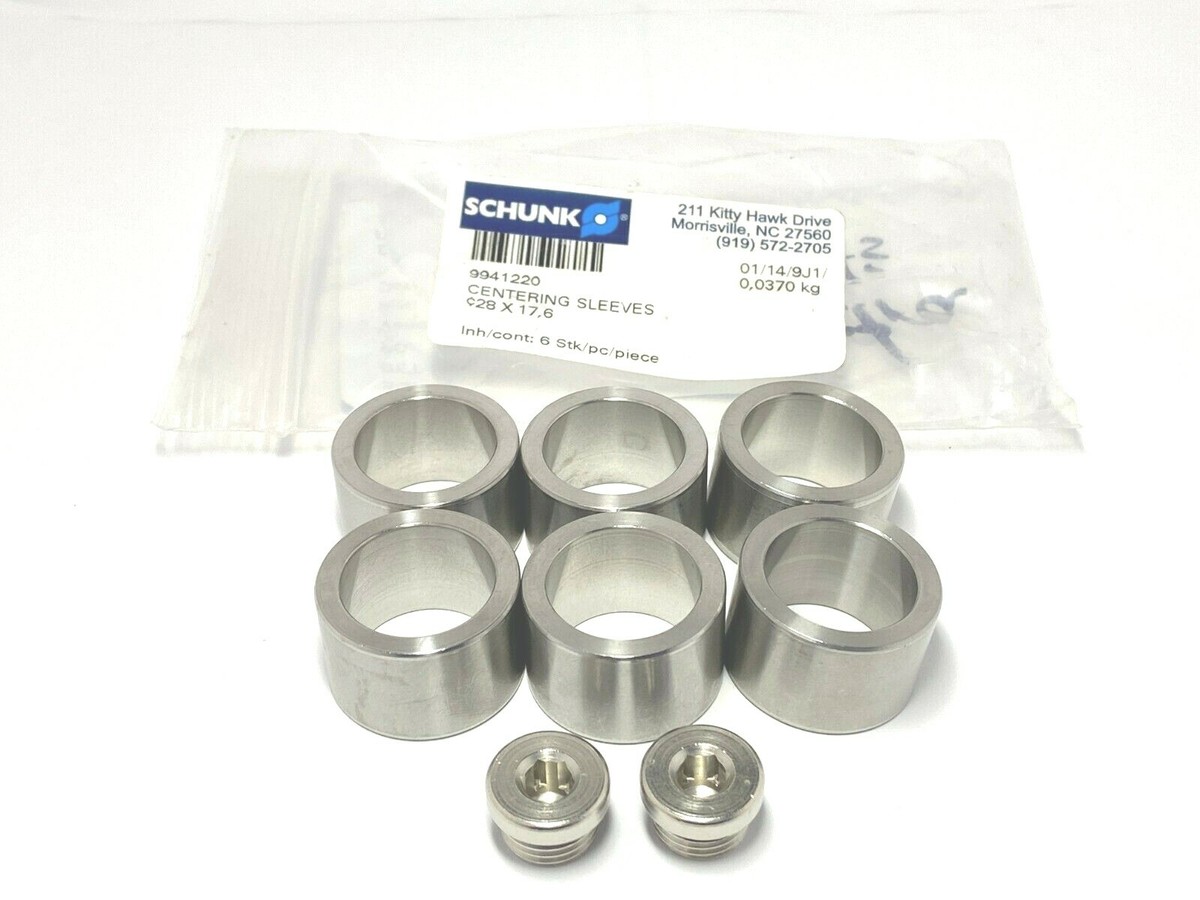 Schunk 9941220 Gripper Centering Sleeves PACKAGE OF 6 | eBay
