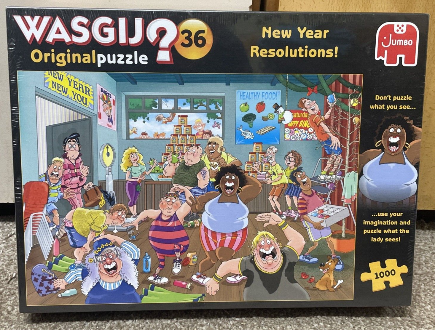 Wasgij Jumbo Original 36 New Year Resolutions! 1000 Piece Jigsaw Puzzle - Image 3