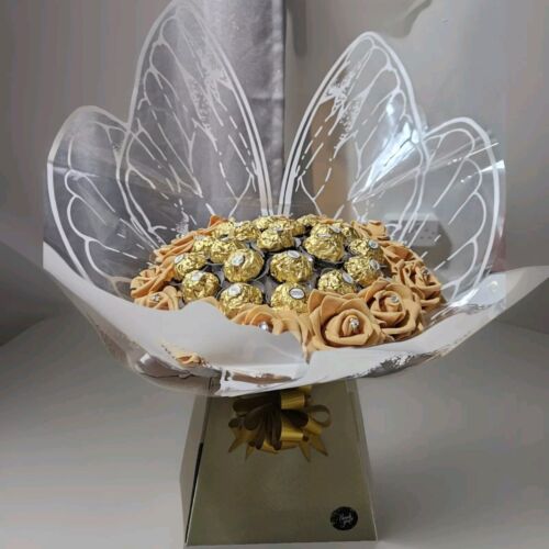 Chocolate Ferrero Rocher Sweet Bouquet, Present Any Occasion Gift Flower Hamper