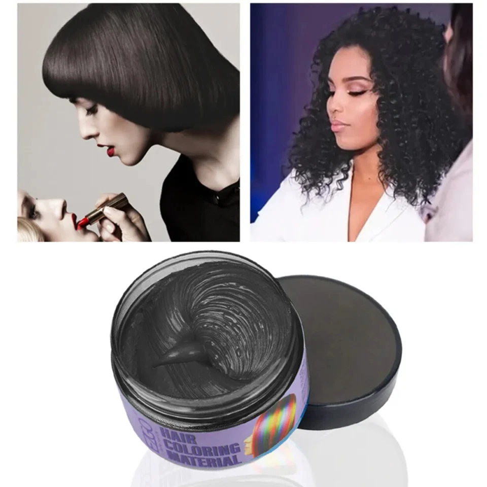 Color de cabello para mujeres y hombres crema tinte de barro modelado temporal para redes sociales Foto 4 de 4