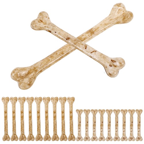 20pcs Simulation Fake Bones Plastic Bones Props Artificial White Bones