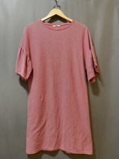 NWOT ZARA Women Short Flutter Sleeve Jersey Mini Dress Size S Red/White Striped